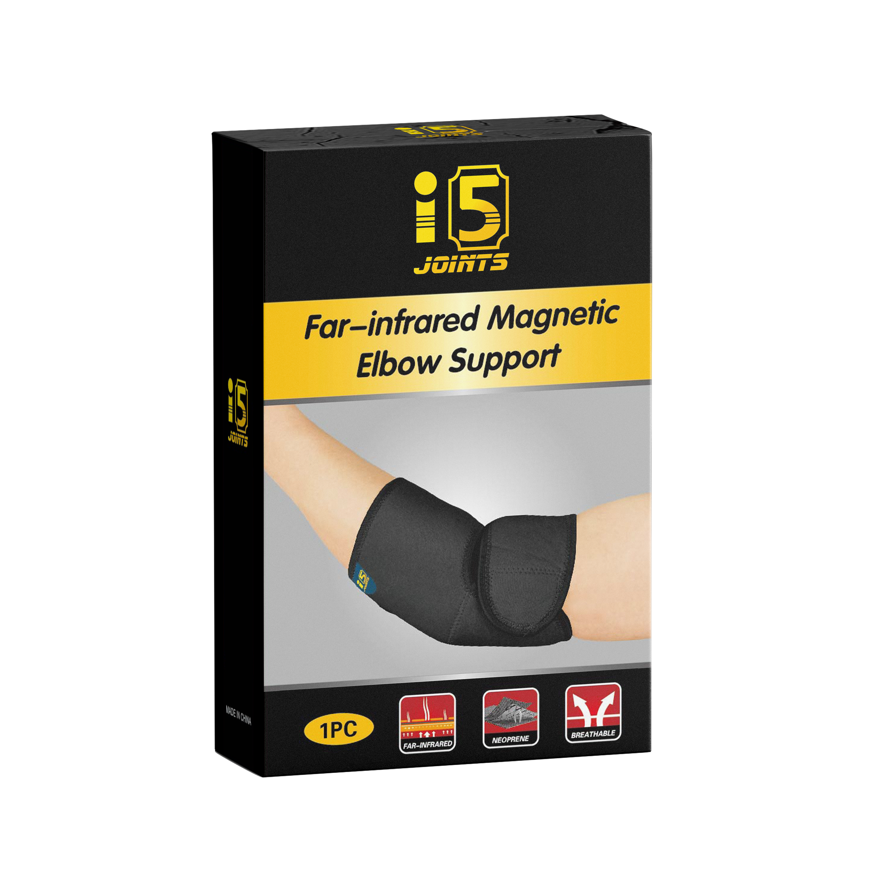 I5Joints Far Infrared Magnetic Elbow Support Belt – Pain Relief Elbow Brace & Sleeve for Tennis, Badminton, Cricket & Sports (Men & Women) I5Joints Far Infrared Magnetic Elbow Support Belt – Pain Relief Elbow Brace & Sleeve for Tennis, Badminton, Cricket & Sports (Men & Women)